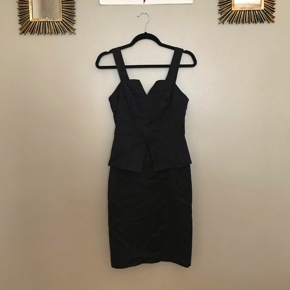 WHITE HOUSE BLACK MARKET peplum black dress - Picture 4 of 6
